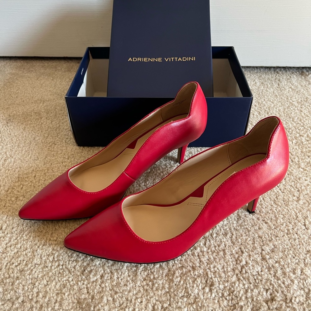 Adrienne Vittadini womens shoes.  Red, size 11, Brand new and never worn!
